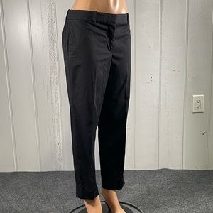 *Ann Taylor Women's Black Straight Leg Cuffed Pants Sz 10